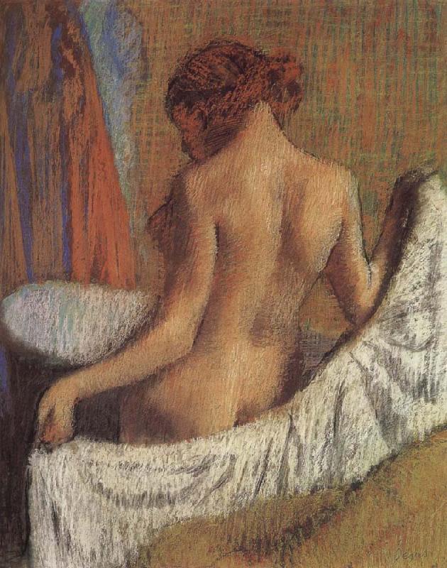 Edgar Degas After bath oil painting picture
